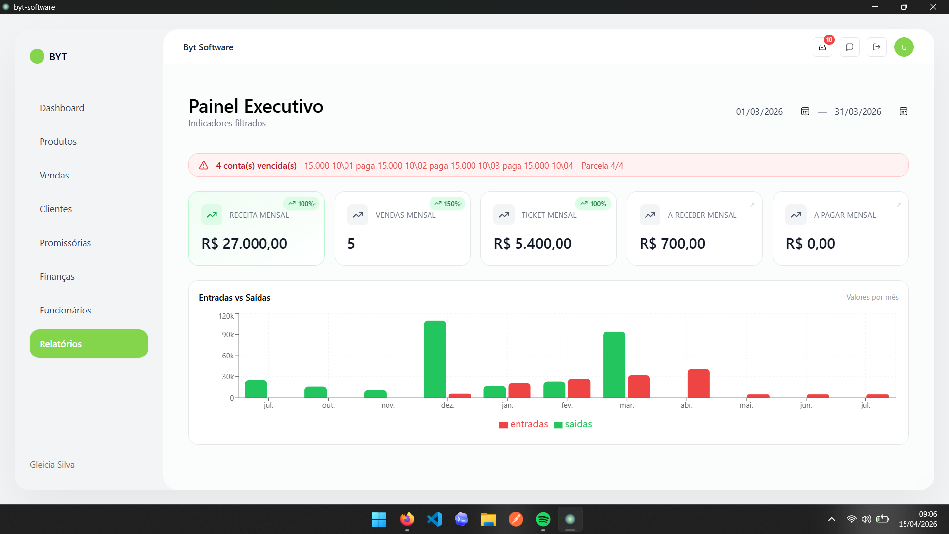 Preview do projeto de estoque